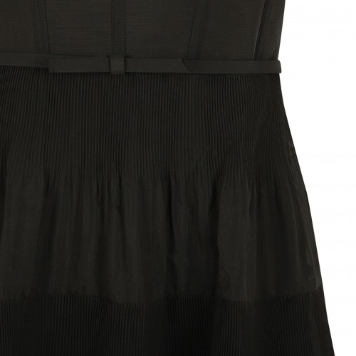 Pleated draped midi dress 2