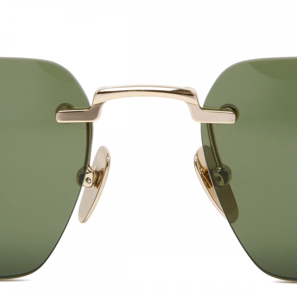 Frameless rectangular sunglasses