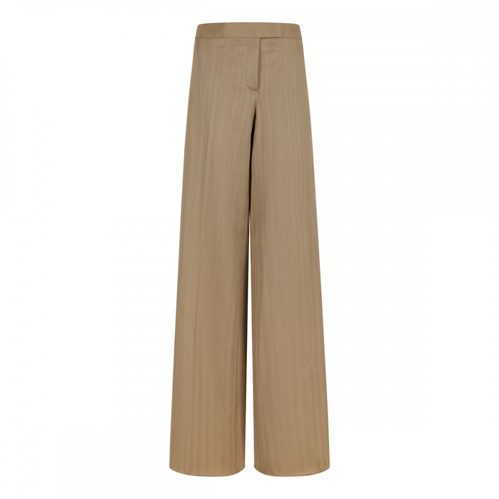 Pinstripe jacquard jersey pants