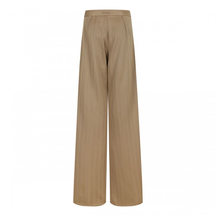 Pinstripe jacquard jersey pants