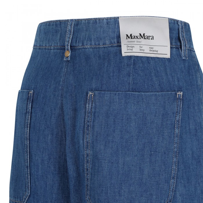 Mastice cotton and linen denim jeans