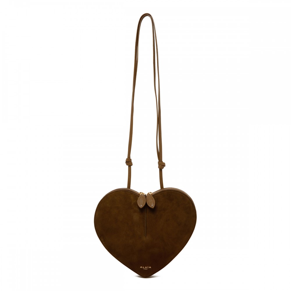Le Coeur suede leather bag