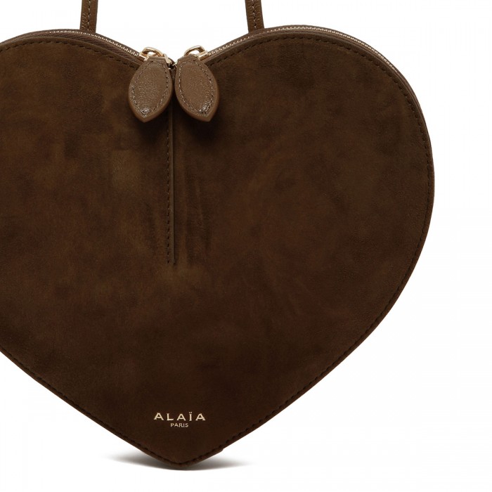 Le Coeur suede leather bag