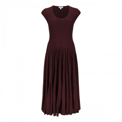 Sculptural flared dress