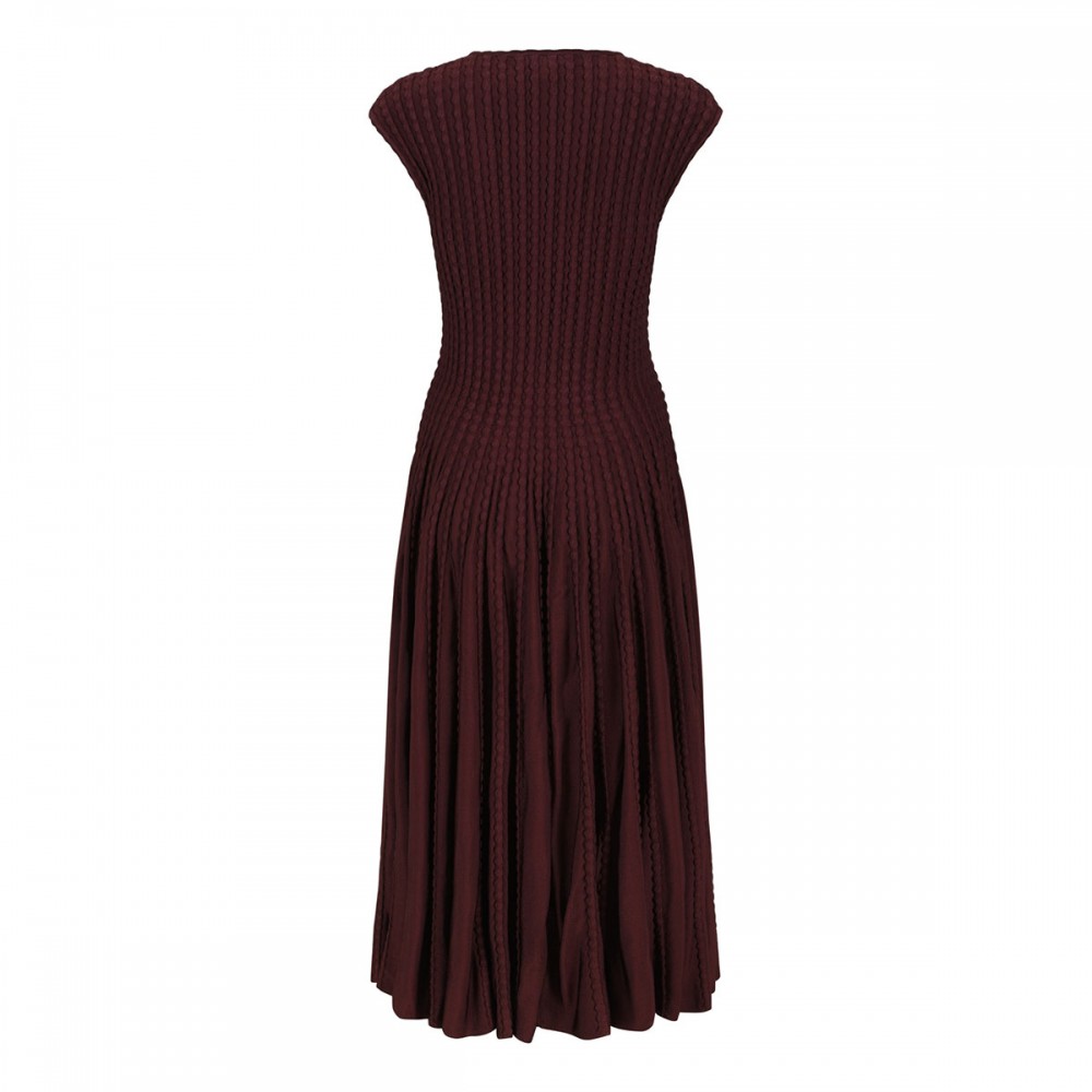 Sculptural flared dress