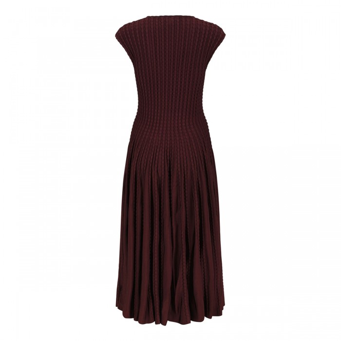 Sculptural flared dress