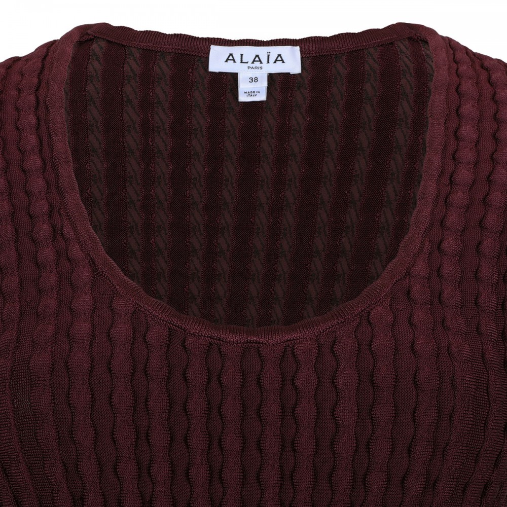 Sculptural flared dress