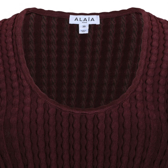 Sculptural flared dress