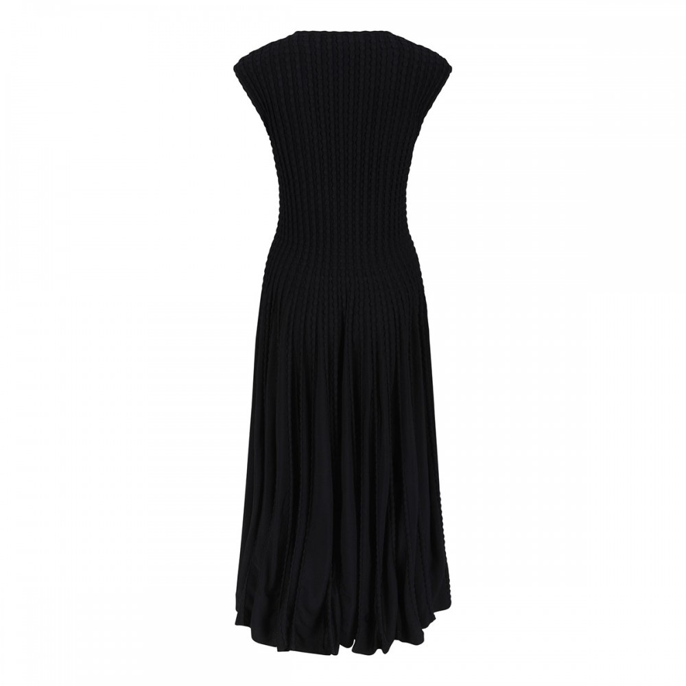 Sculptural flared dress