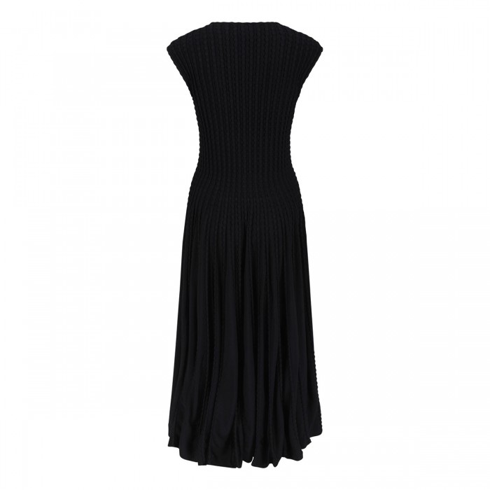 Sculptural flared dress