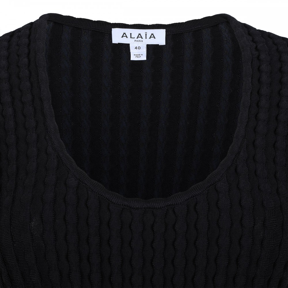 Sculptural flared dress