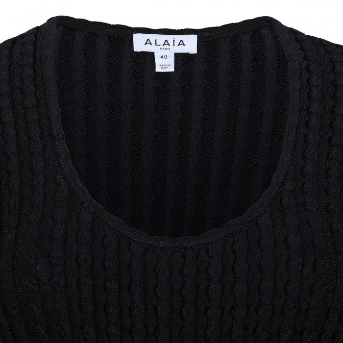 Sculptural flared dress