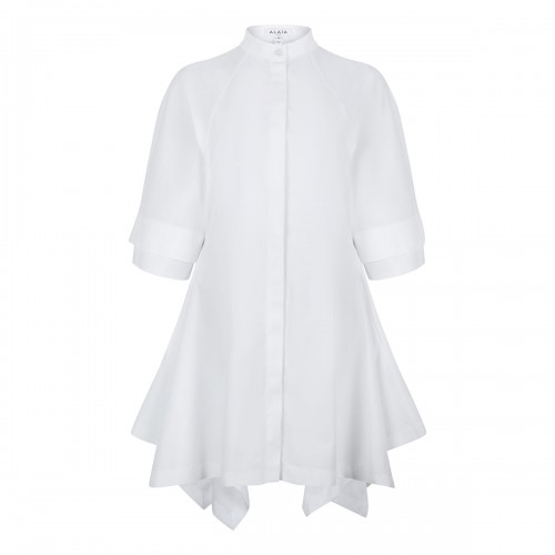 Panelled poplin dress