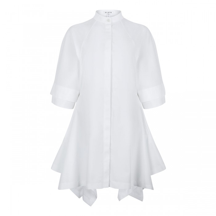 Panelled poplin dress