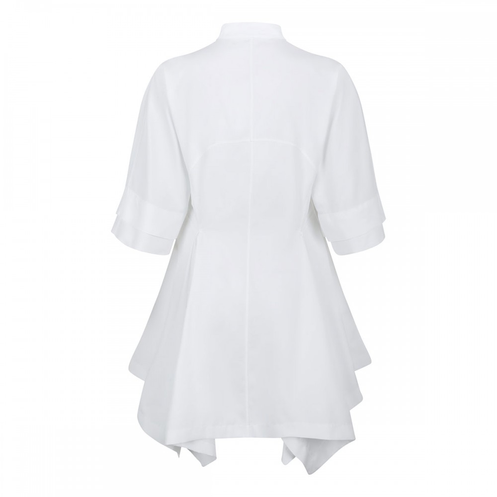 Panelled poplin dress