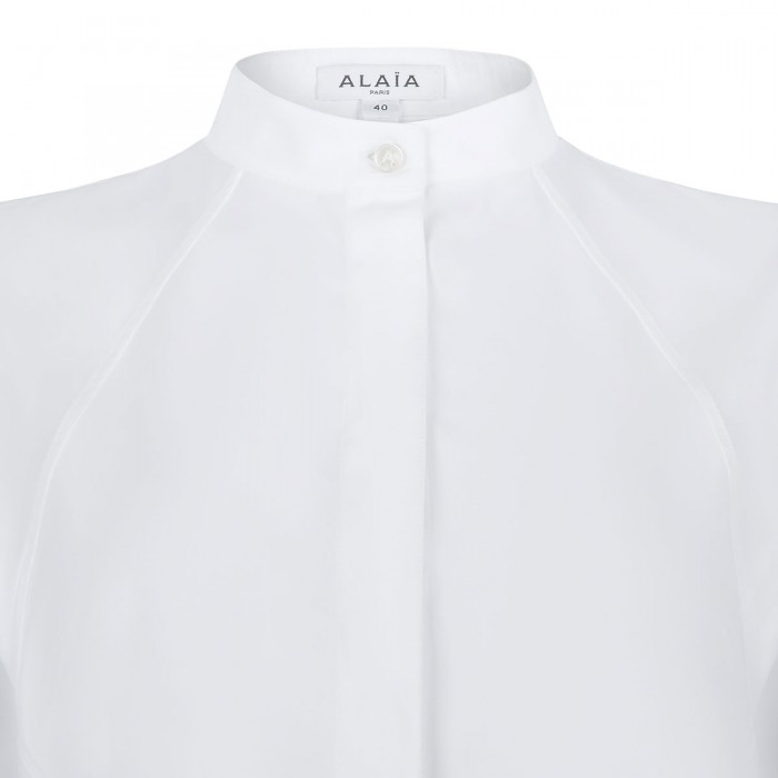 Panelled poplin dress