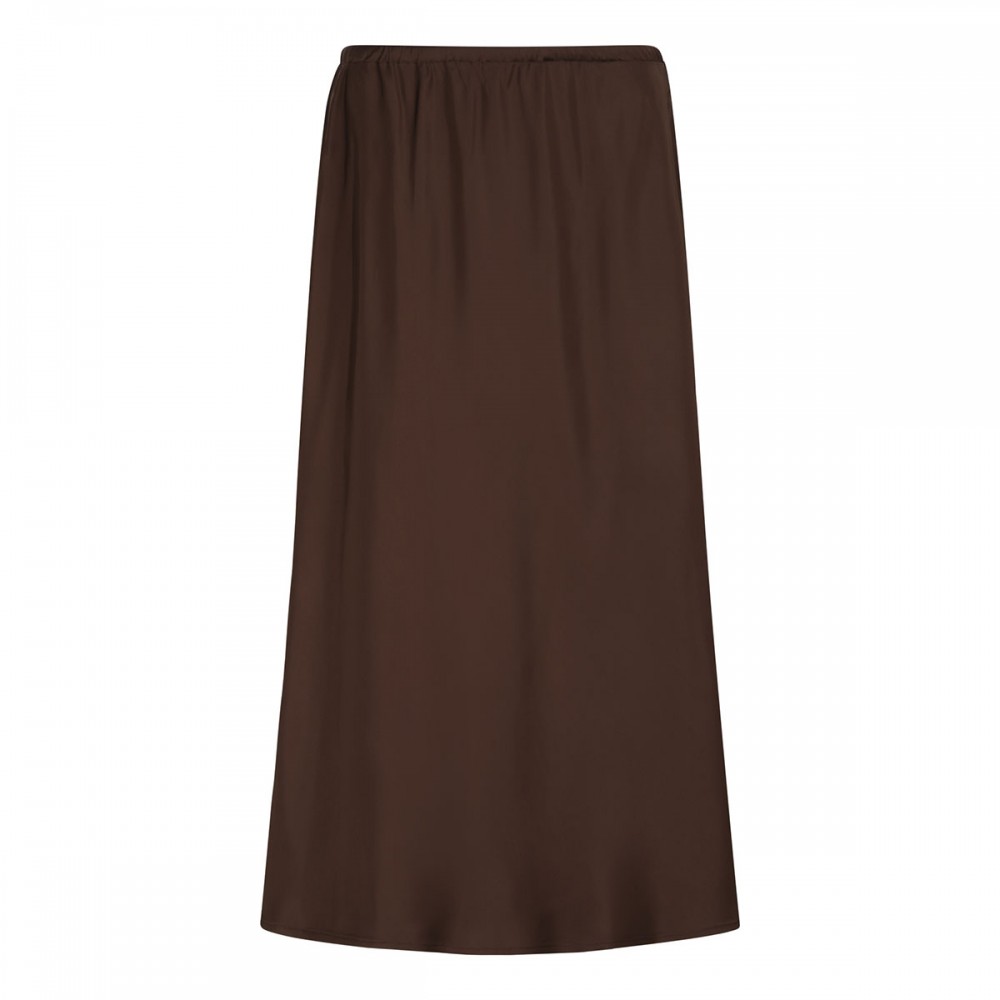 Matte satin slip skirt