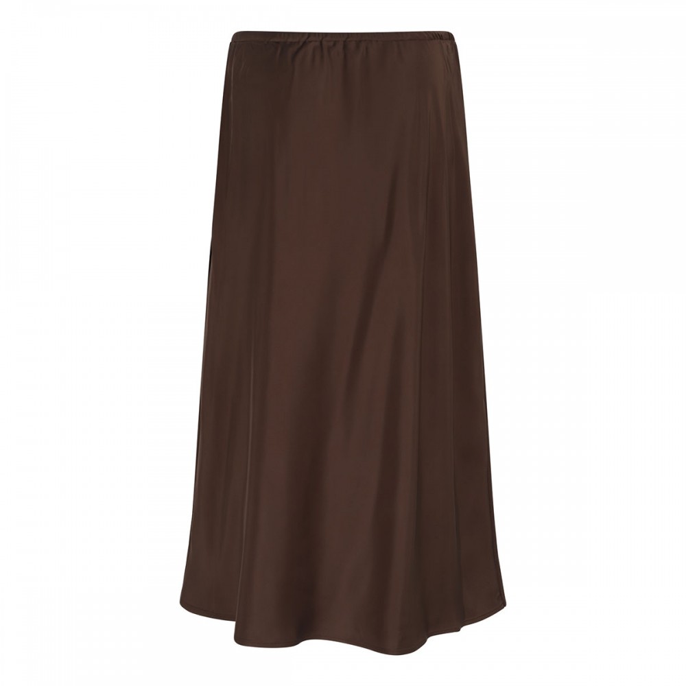 Matte satin slip skirt