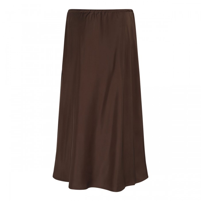 Matte satin slip skirt