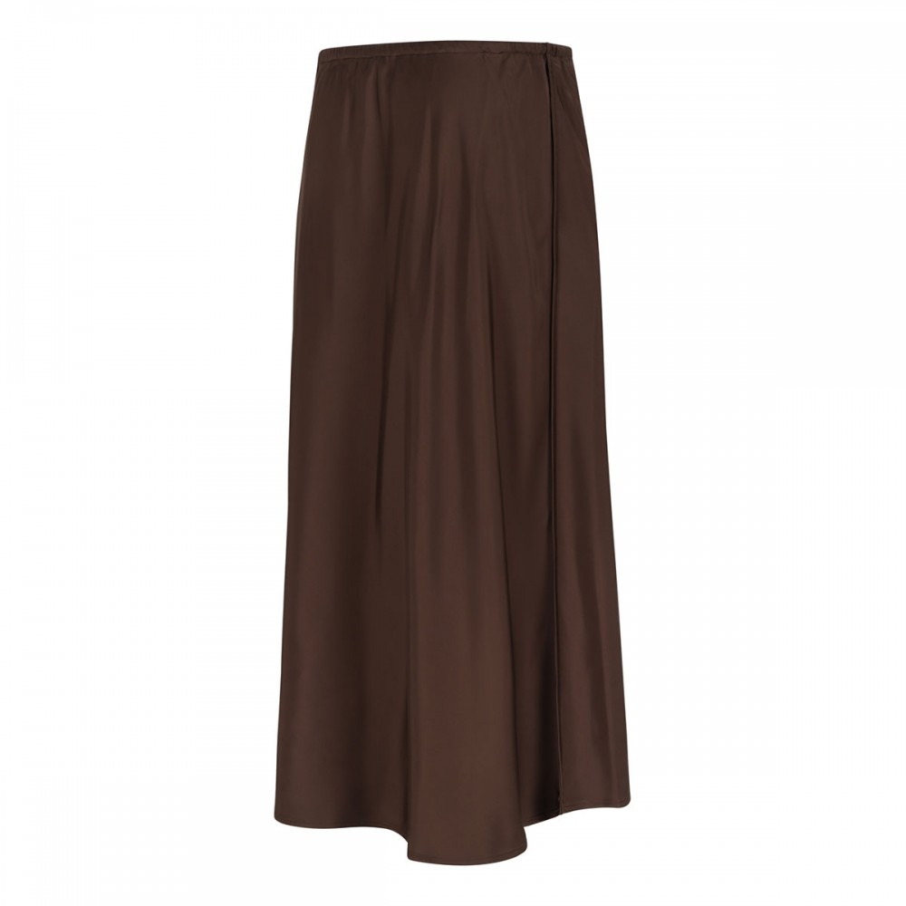 Matte satin slip skirt