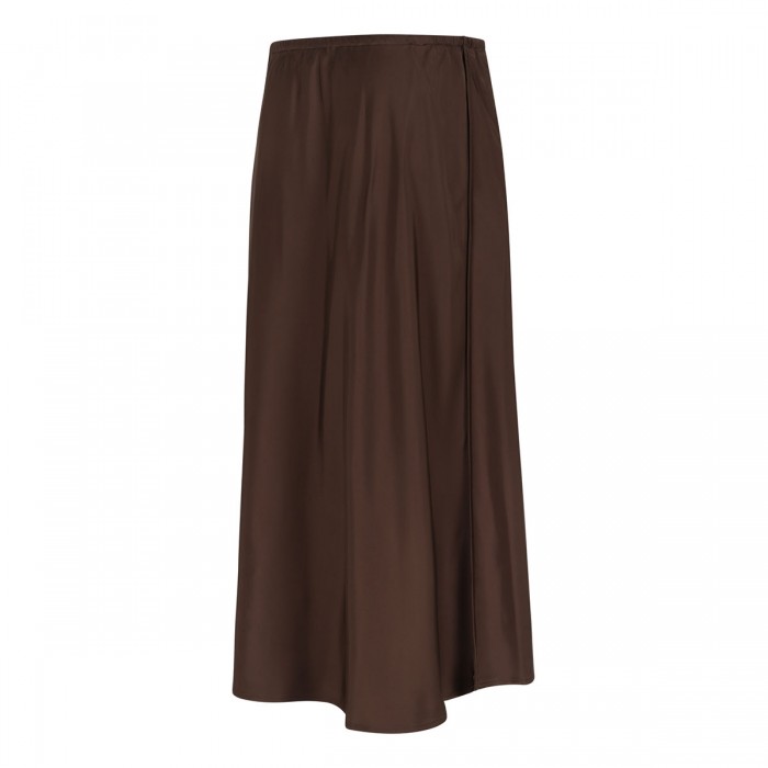 Matte satin slip skirt