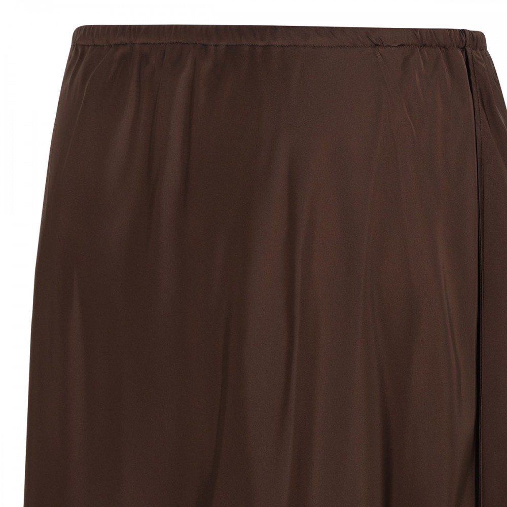 Matte satin slip skirt