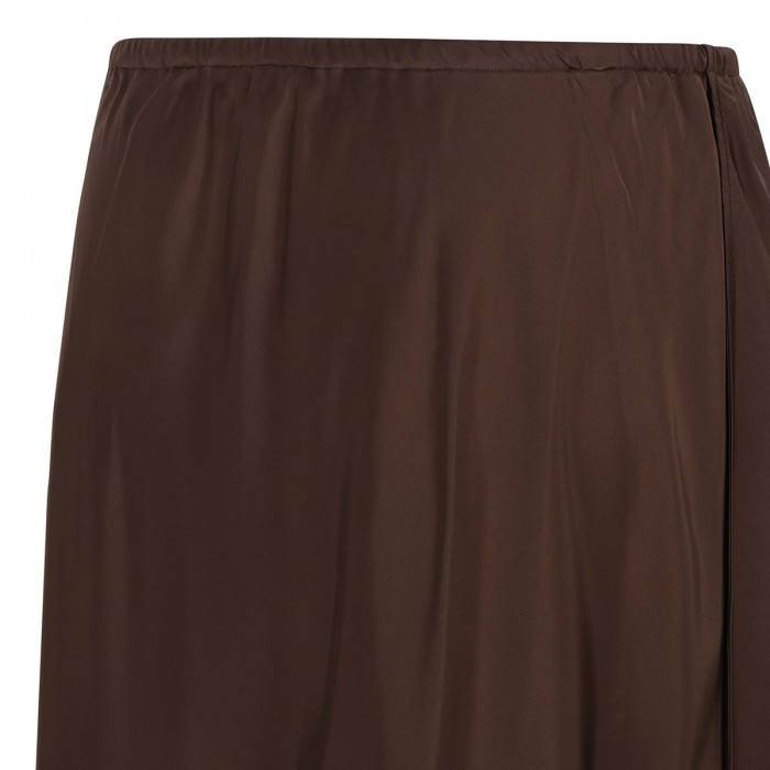 Matte satin slip skirt