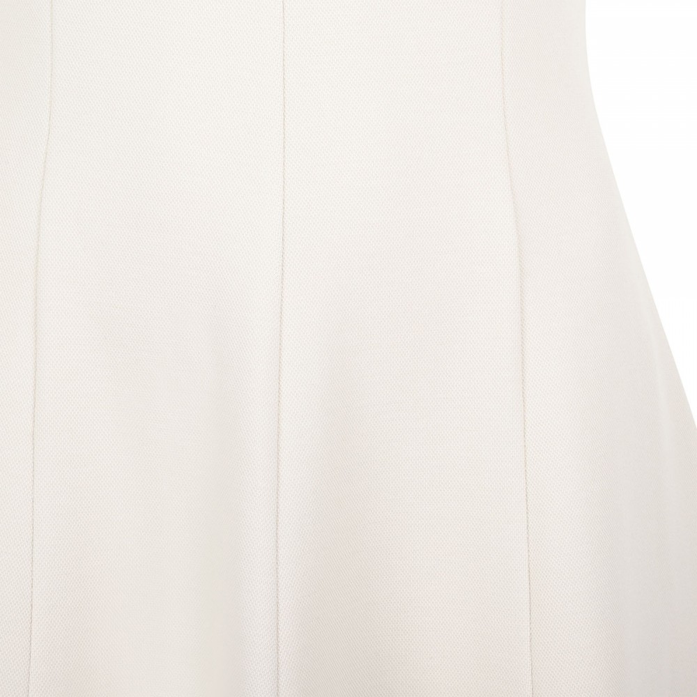 Seamed cotton-blend dress