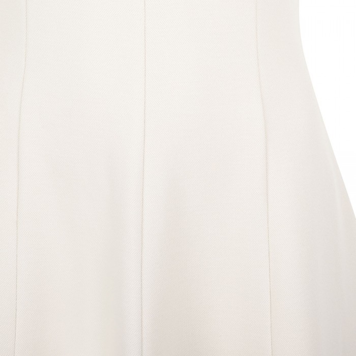 Seamed cotton-blend dress