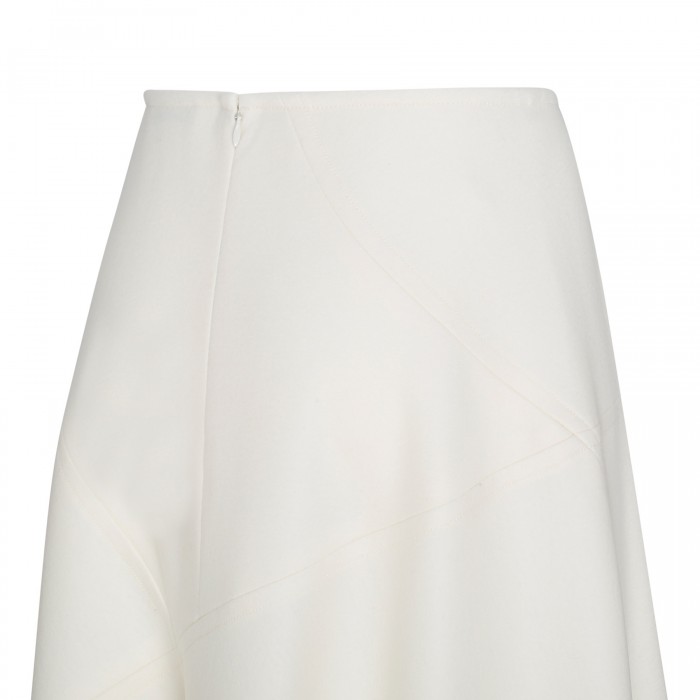 Off-white wool skirt