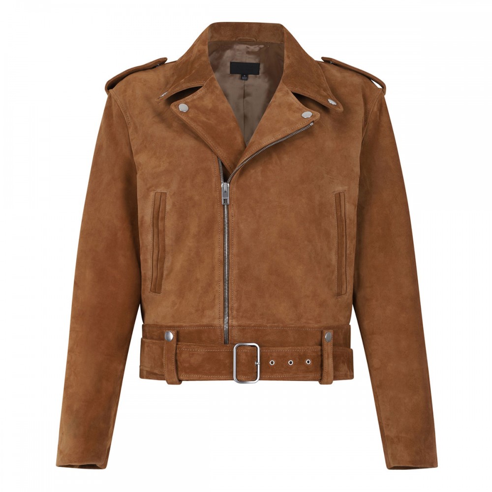 Evel suede biker jacket