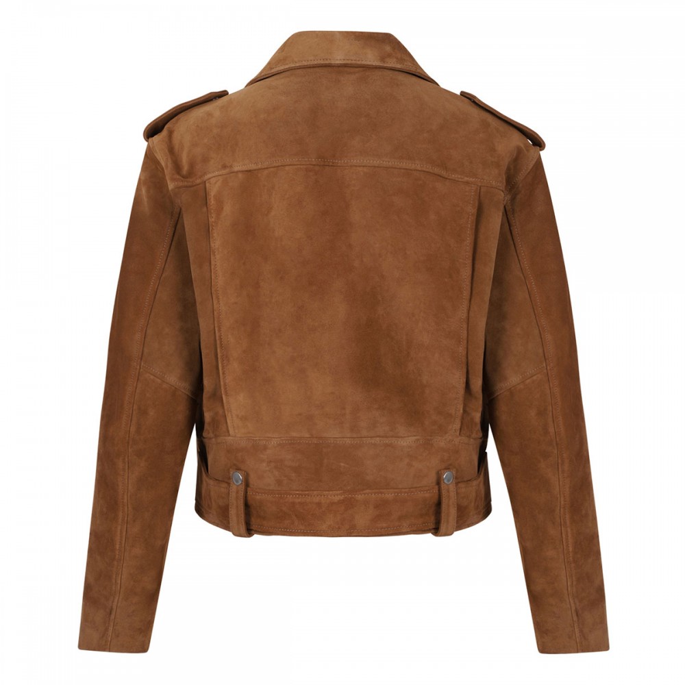 Evel suede biker jacket