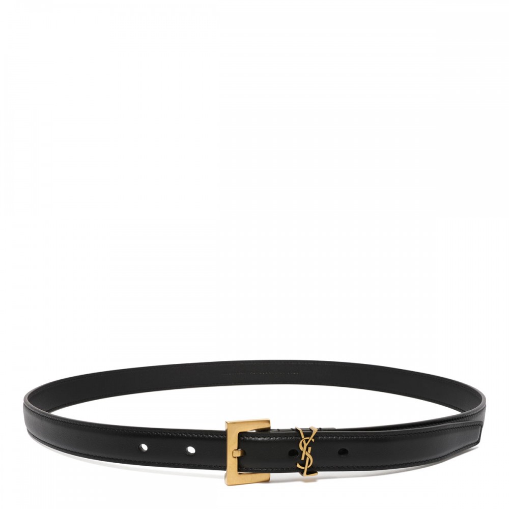 Cassandre leather thin belt