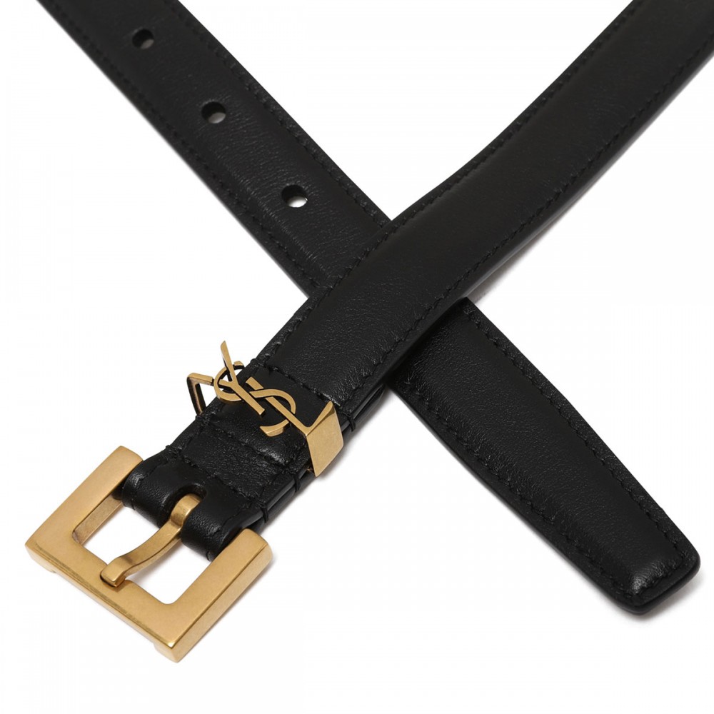 Cassandre leather thin belt