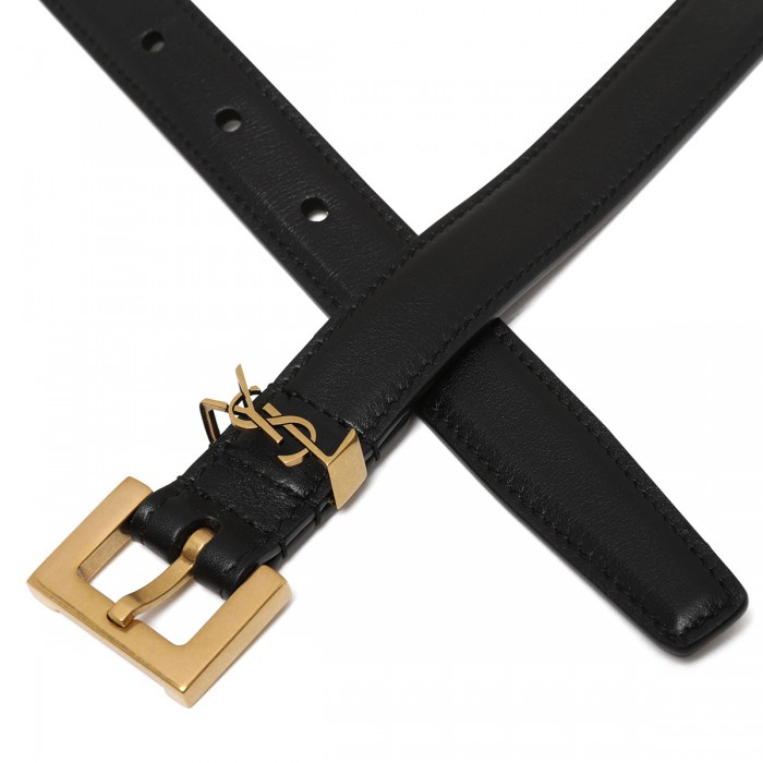 Cassandre leather thin belt