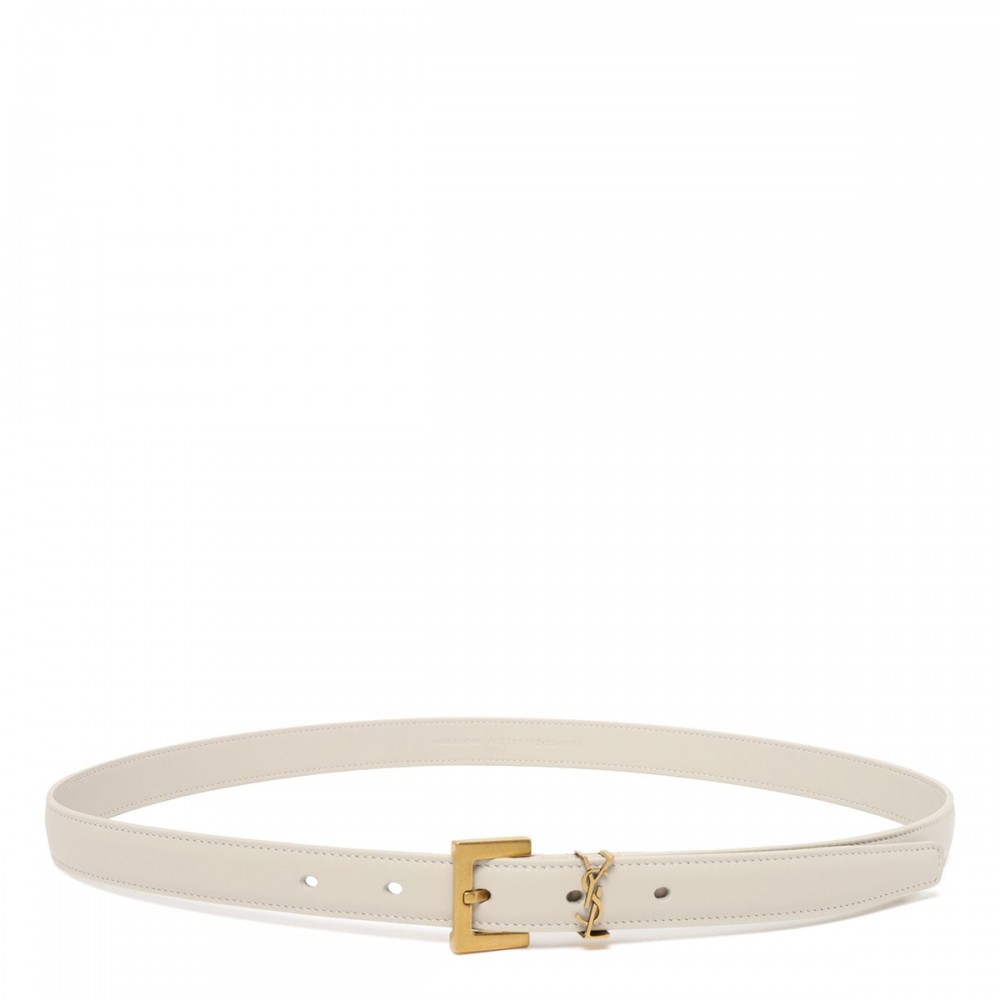 Cassandre leather thin belt