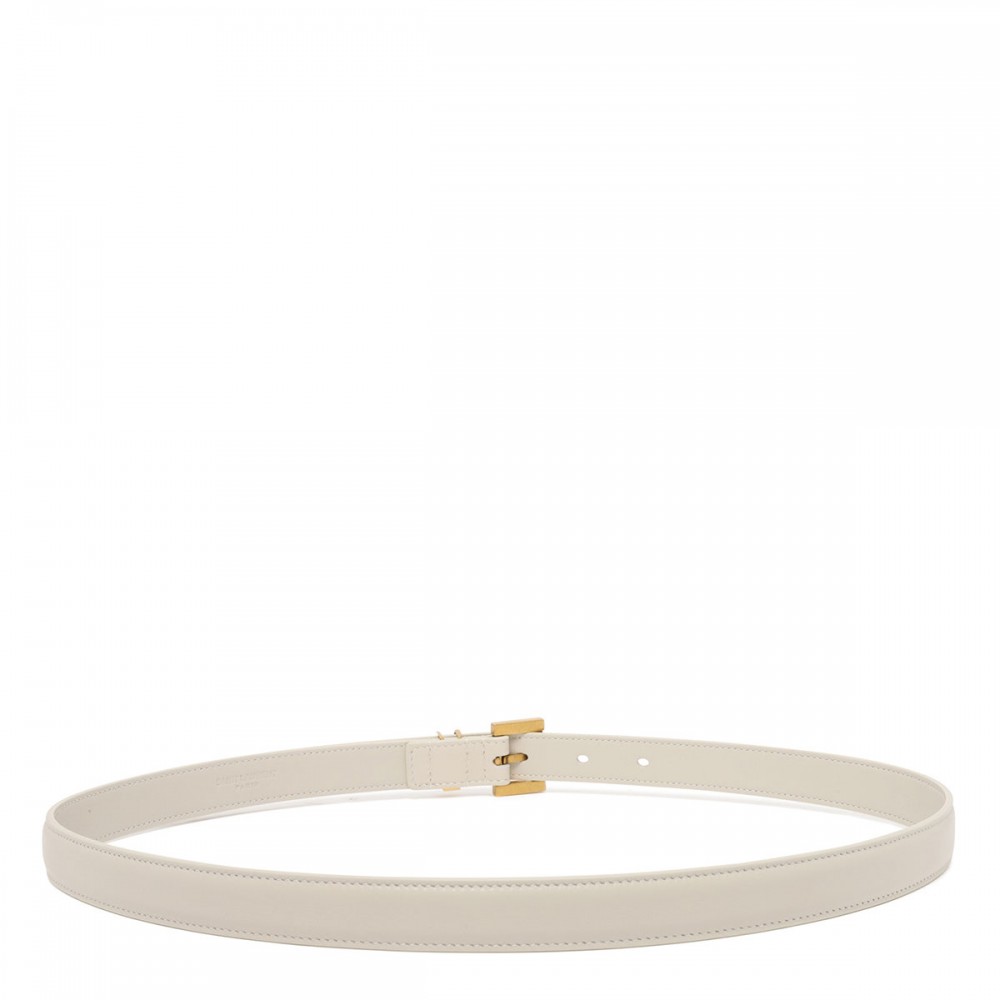 Cassandre leather thin belt