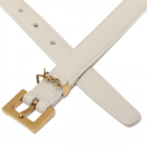Cassandre leather thin belt 2