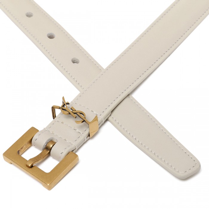 Cassandre leather thin belt
