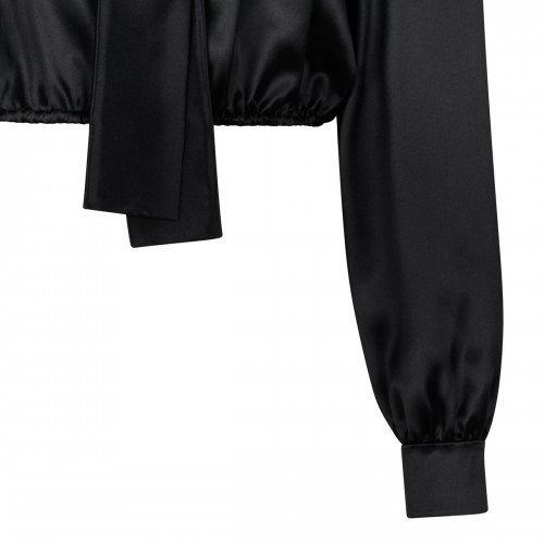 Silk georgette and lace blouse 2