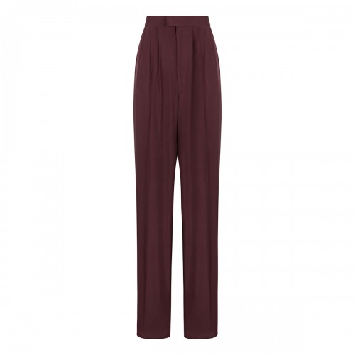 Aubergine hue silk pants