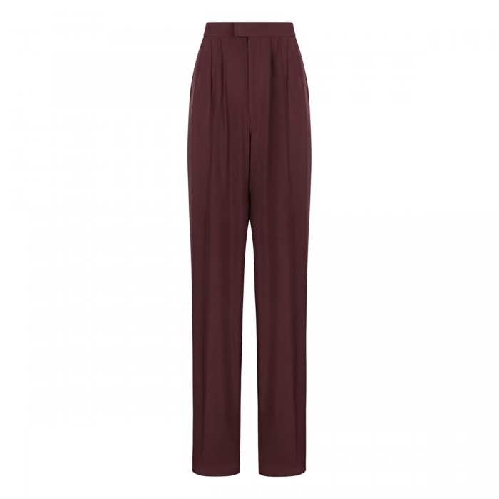 Aubergine hue silk pants