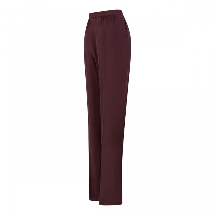 Aubergine hue silk pants