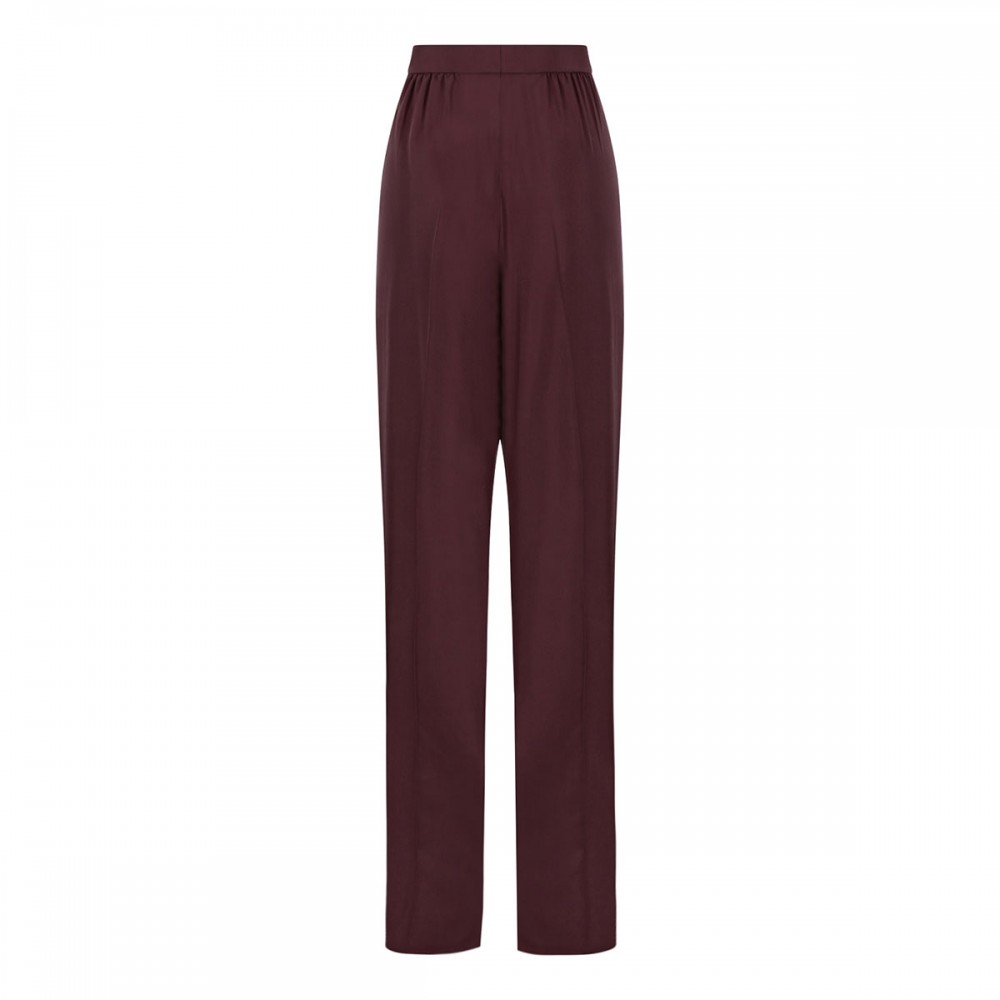 Aubergine hue silk pants
