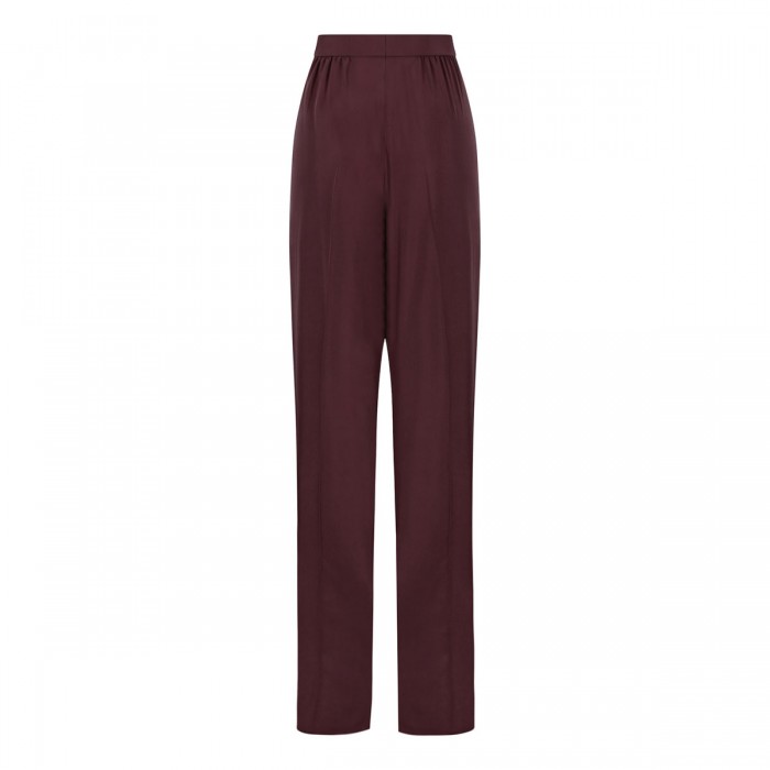 Aubergine hue silk pants