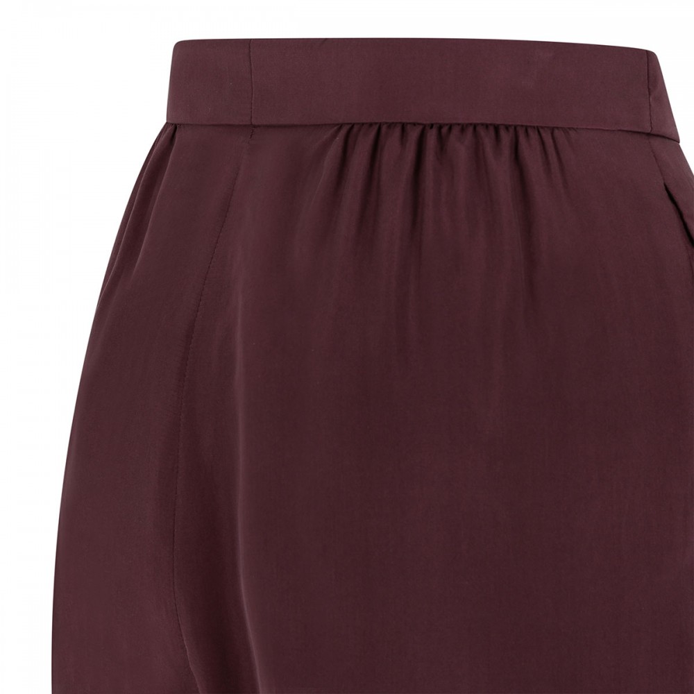 Aubergine hue silk pants