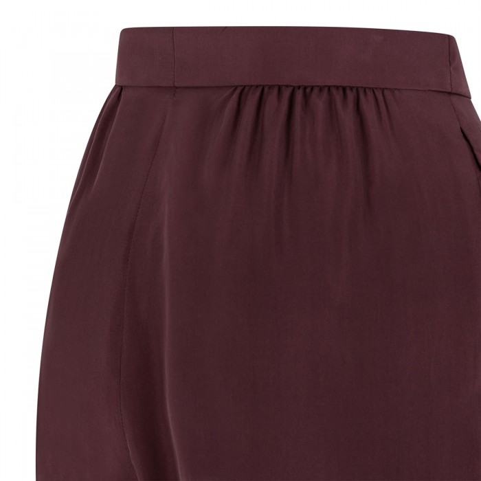 Aubergine hue silk pants
