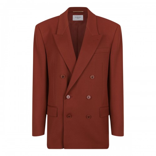 Double-breasted wool jacket