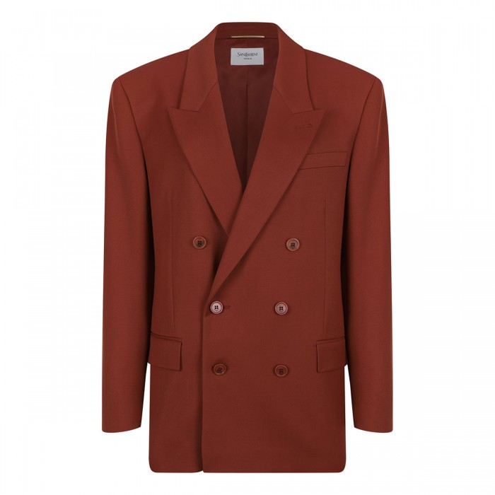 Double-breasted wool jacket