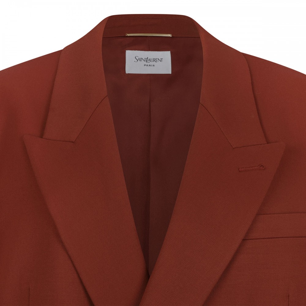 Double-breasted wool jacket